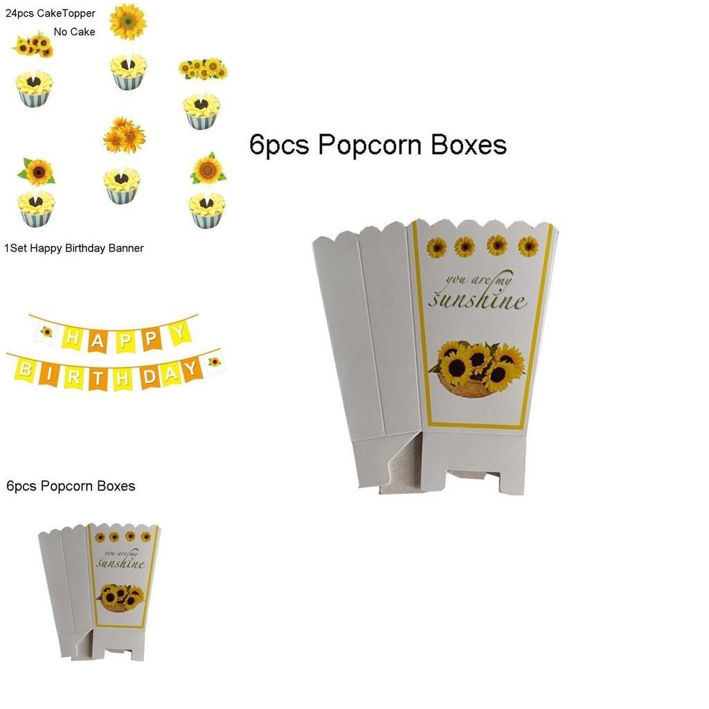 Encantador Kit de Decoração para Festa com Tema Girassóis Para Chás de Bebê e Festas de Aniversário Alegres