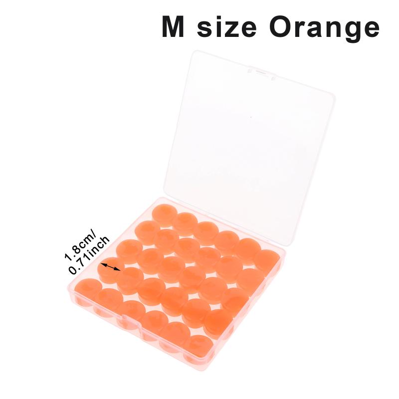 30Pcs Silicone Ear Plugs Reusable Earplugs For Sleeping Swimming Traveling Working Studying Noise Reduction Flexible Ear Plugs