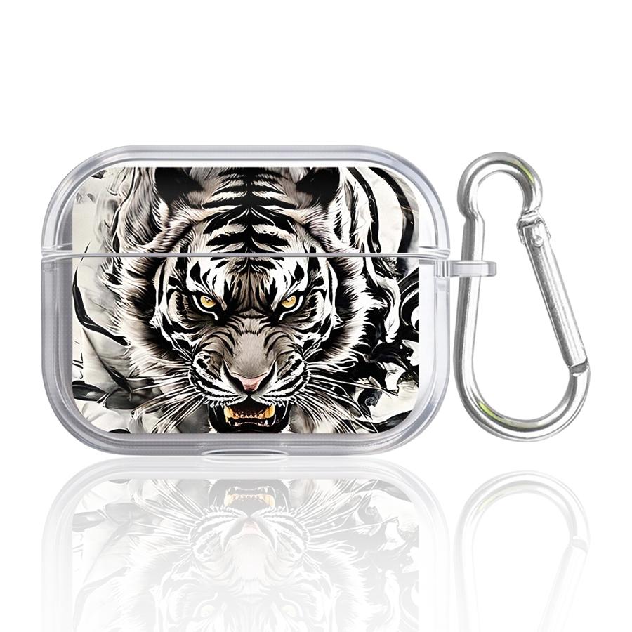 Case For Airpods 1 Pro3 Pro Pro2 4 2 3 Clear Earphone Cases Cover Animal Tiger Dragon