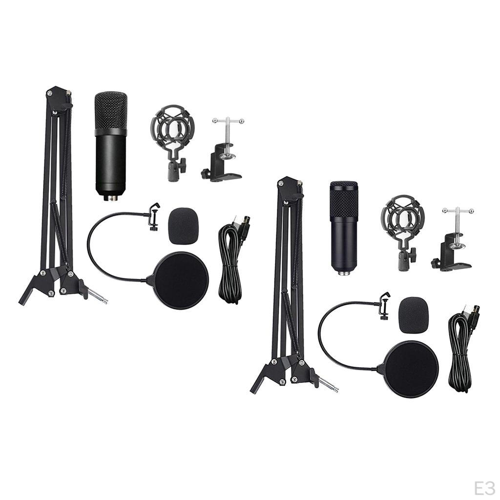Podcast Kit, USB Condenser Studio Microphone, Interface,