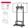 Rotating TV Stand & Cart for 32-75 Inch Monitors: Horizontal/Vertical, Live Broadcast Ready, Mobile Wall Mount