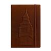 Exclusive Big Ben 3D Embossed A5 Retro Hardcover Planner Notebook with Band Binding