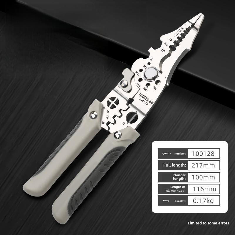 Multi-Function Wire Stripping Pliers - Industrial-Grade Electrician Tool