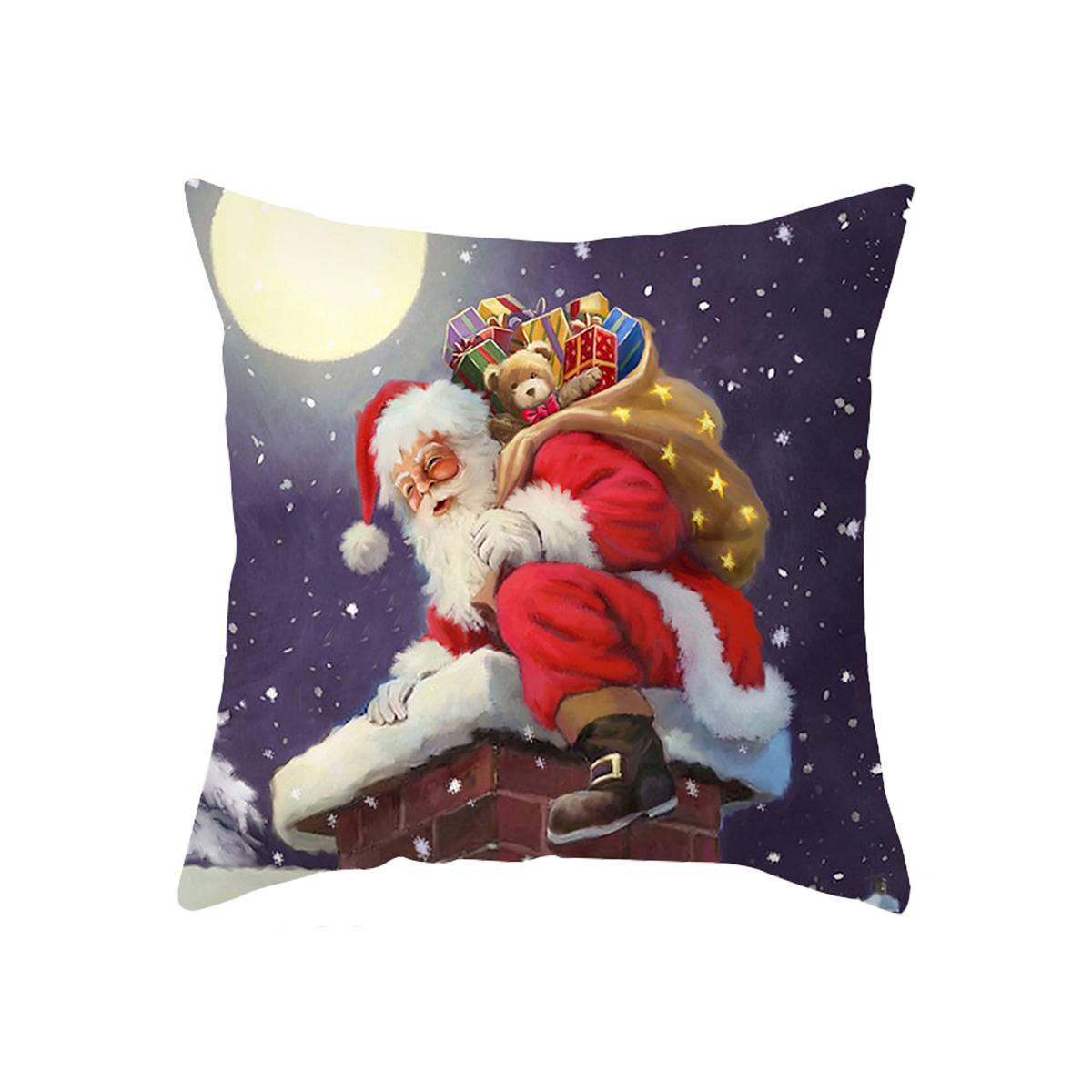 

Рождественские наволочки Чехлы для подушек Украшения для дома Диваны Офисные сиденья Украшения для автомобиля Новогодние праздничные подарки 40x40cm