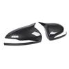 1 Pair Carbon Fiber Style Side Mirror Cover Left Right Ox Horn Style Rearview Mirror Cap