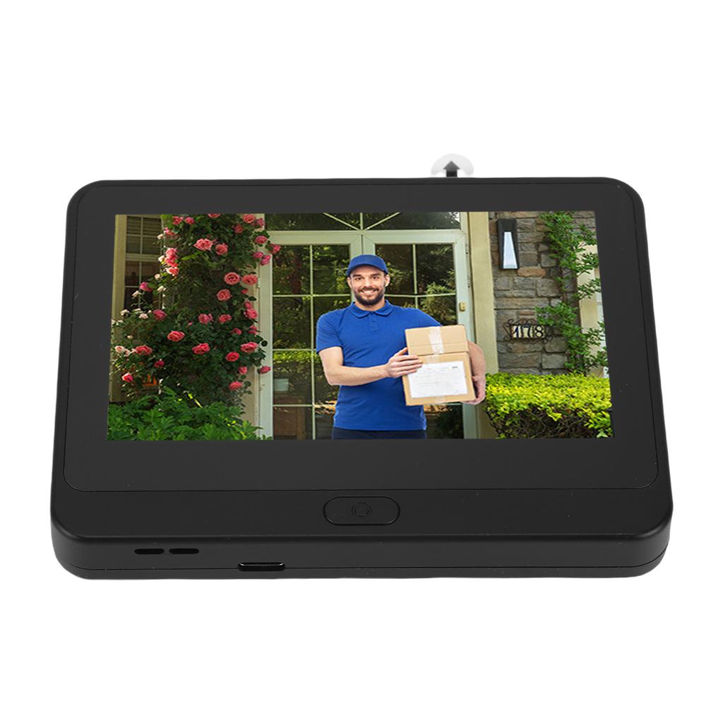 Türspionkamera 1080P 4,3-Zoll Farb-LCD-Bildschirm 2-Wege-Gegensprechanlage PIR-Personenerkennung Digitaler Türspion für Zuhause
