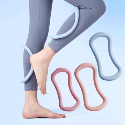 2Pcs Calf Yoga Ring Portable Lightweight Fitness Leg Ring Yoga Pilates Training Body Stretching Muscles Massage Exercise Circle Tool Home Gym Workout