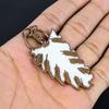 Carved White Coral & Ruby Jewelry, Copper Electroformed Pendant Handmade Gemstone Jewelry, Gifts For Wife Brand New Pendant