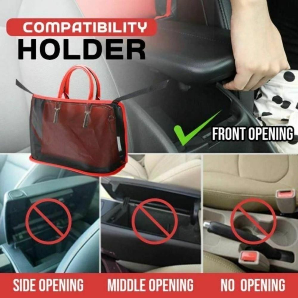 Spacious Car Seat Mesh Bag Large Capacity Handbag Purse Organizer for Dogs and Pets