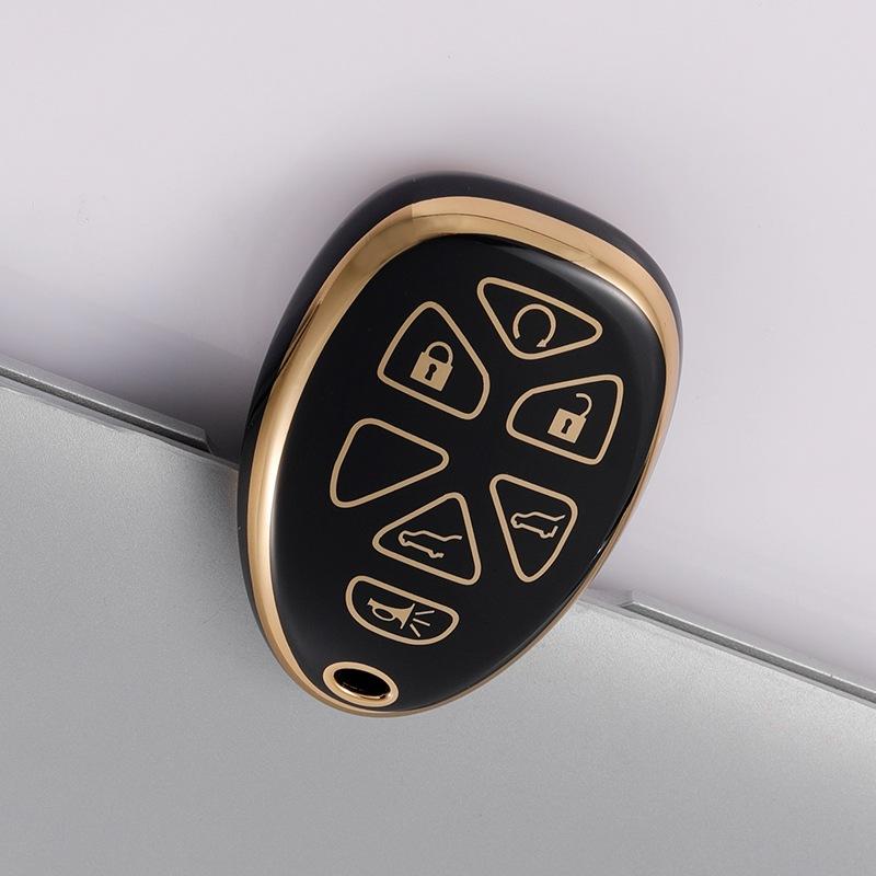 Applicable To Jiangling Chevrolet GMC Smart 6 Keys American Hummer Car Key Bag Soft Rubber TPU Protective Case Buckle