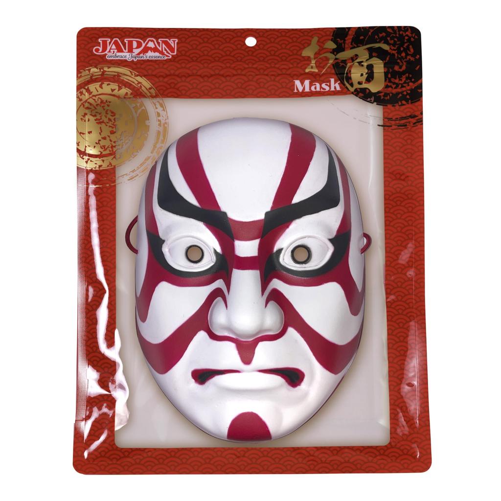 Clearstone Japanese-style Mask, Sujiguma, Unisex, Red