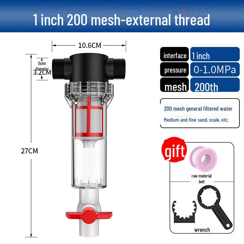 Large Capacity Fish Tank Pre-Filter and Waste Separator Pipeline