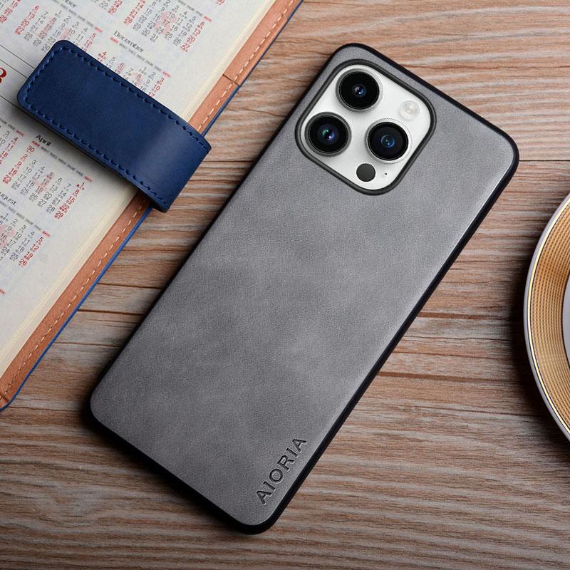 Case For iPhone 15 14 13 12 11 Pro Max Mini 8 7 6 Plus SE 2022 2020 XR XS Max X Funda Coque Silky Feel Durable Leather Cover