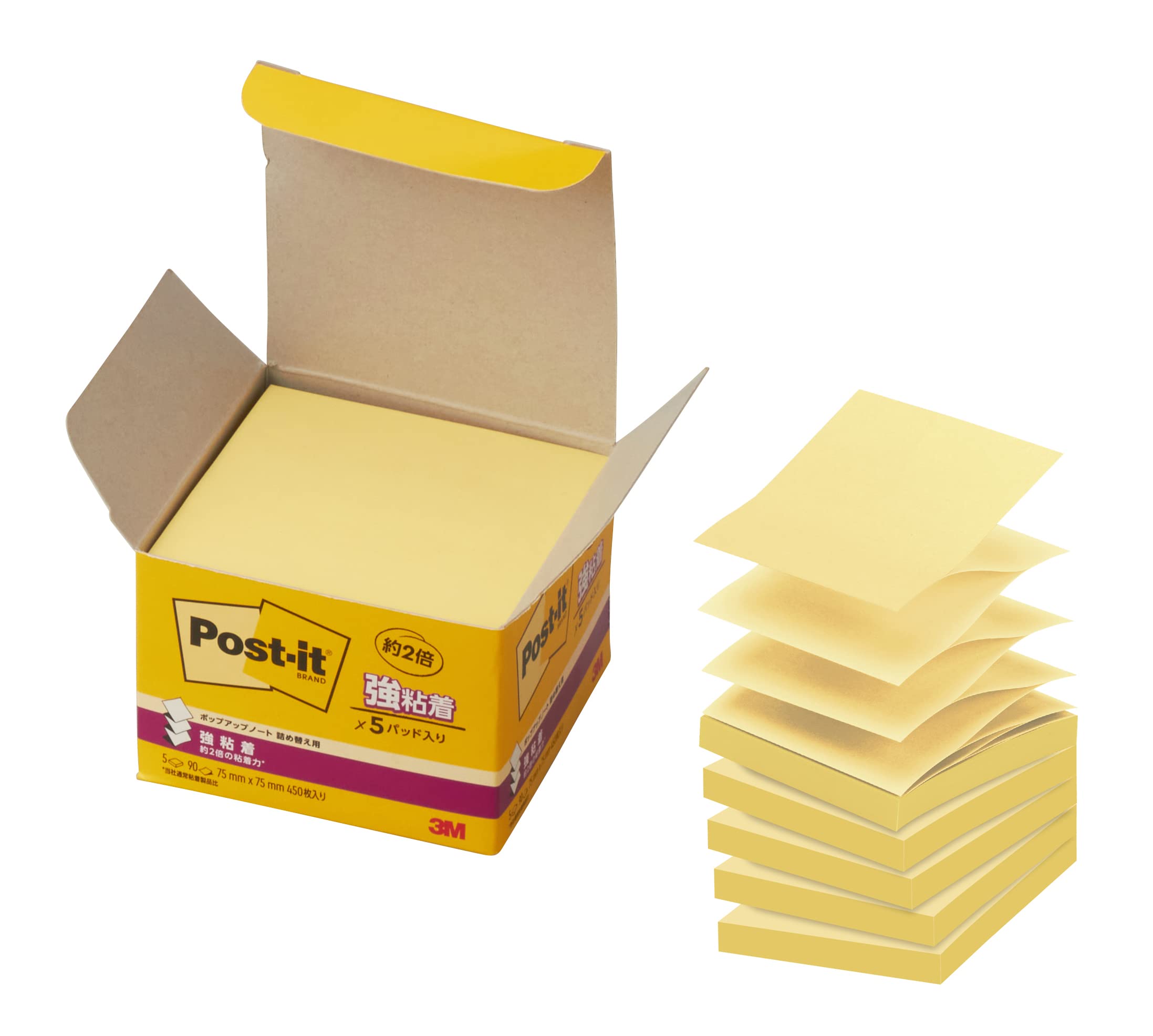 

Сменные блоки самоклеящихся заметок Post-it Super Sticky Pop-Up, Желтые, 5 блоков, 654-5SSPOP-Y