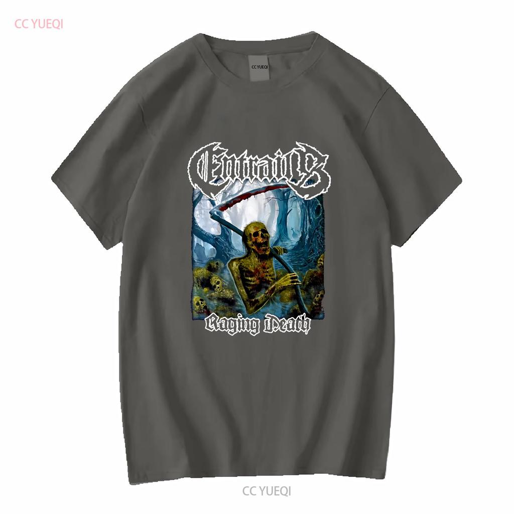 ENTRAILS Raging Death Cotton Classic T Shirt All Sizes BO324 Vintage Washed Versatile Soft Graphic Homme Slightly Unisex