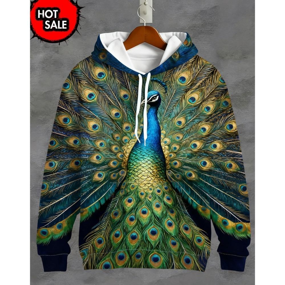 Modische Tier-Kapuzenpullover Für Mann Tiger 3D-Druck Herbst Sweatshirt Hoodie Street Casual Sweatshirt Y2K Übergroß Unisex Kleidung