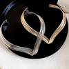 Metal Opening Metallic Multi-Layer Line Necklace Women's Fashion Choker  Holiday Gifting