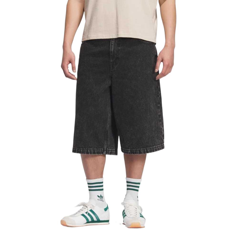 adidas Originální Ležérní Šortky Unisex Střední Džínové Černé JX5005
