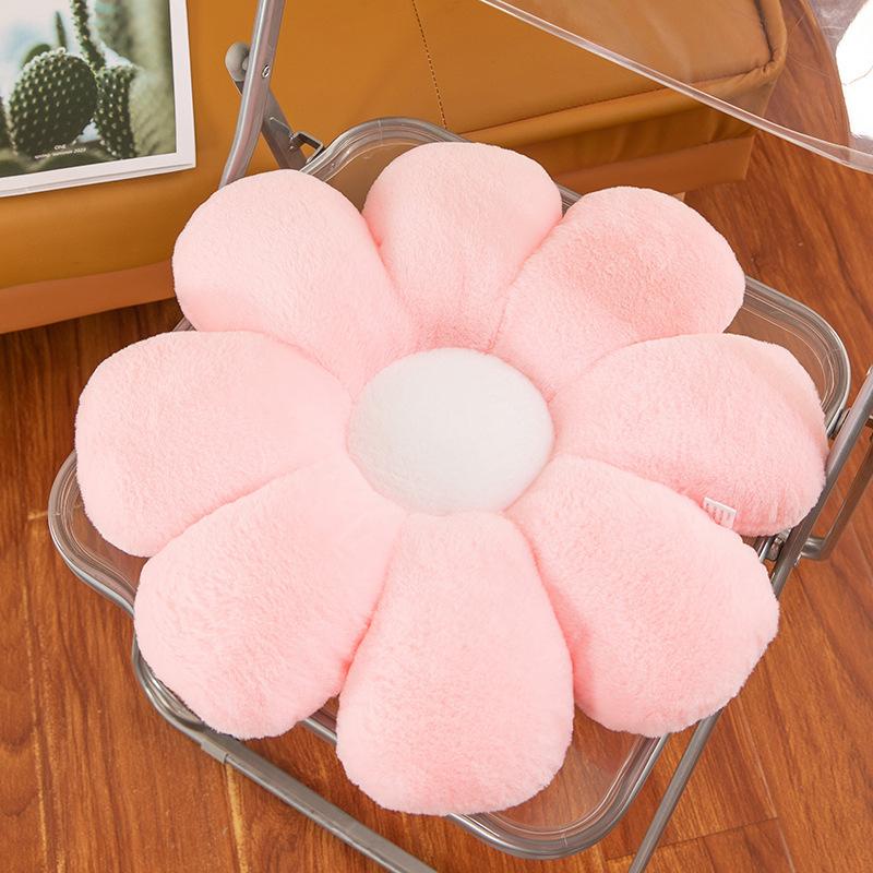 Living Room Sofa Plush Cushion Sunflower Car Cushion Home Decoration Flower Ornaments PP Cotton Filled Soft Three-dimensional Flower Shaped Pillow
