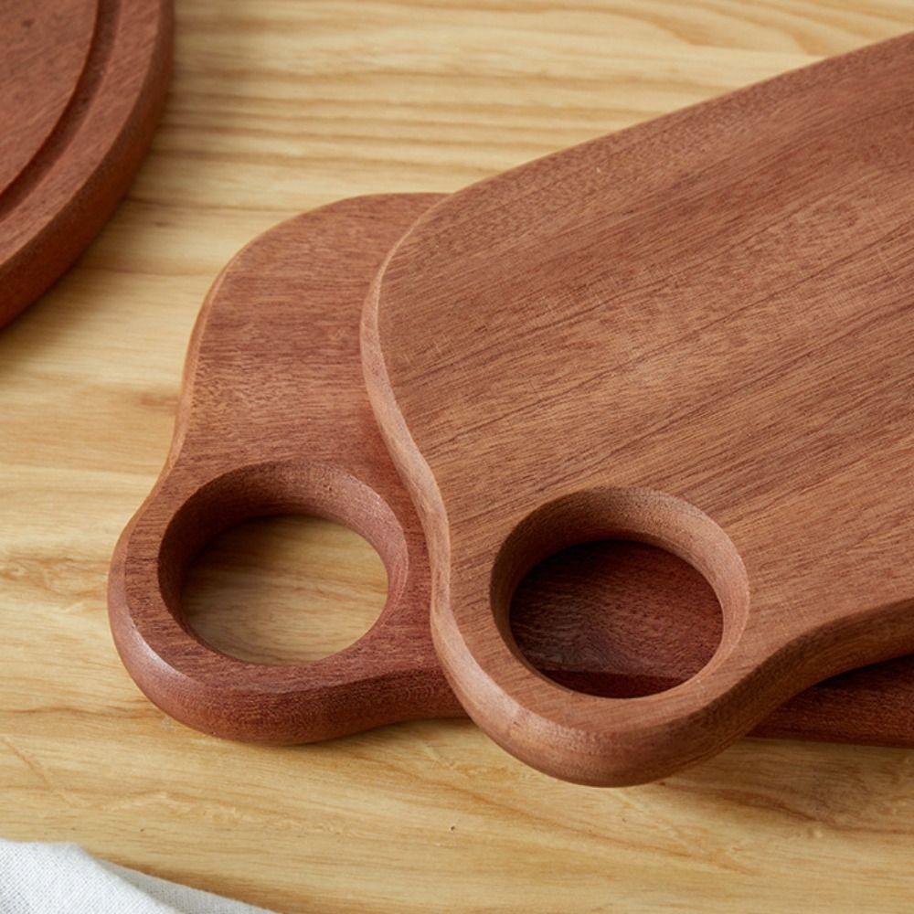 Multi-functional Ebony Wood Cutting Board Solid Wood Wooden Chopping Blocks Bread Board  Home