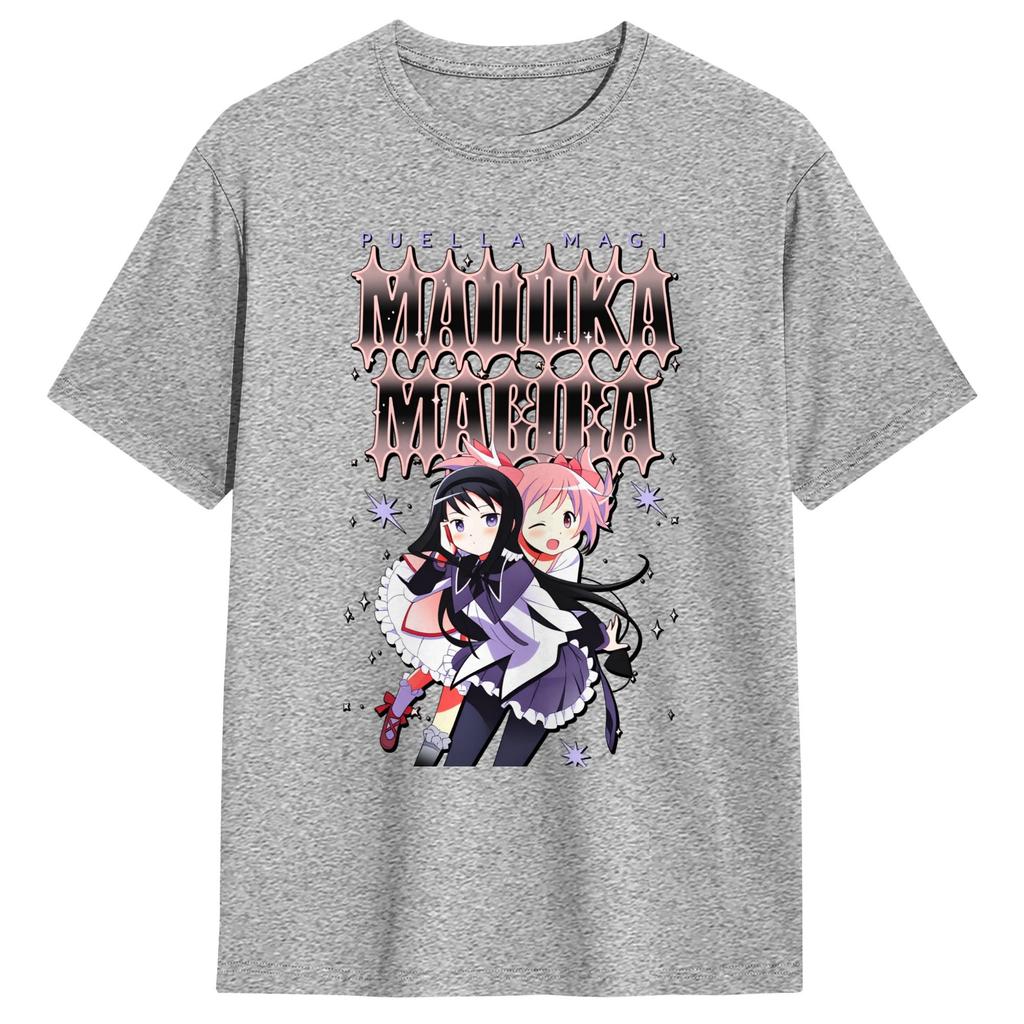 Mahou Shoujo Magi Madoka Magica Trička z čisté bavlny Hippie Tričko pro Unisex Letní YK Zábavná Vlastní DIY Krátký Rukáv