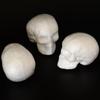 Pěnová lebka s vysokou hustotou pro řemesla Bílý polystyrenový ornament pro DIY Halloweenské dekorace a umělecké projekty