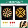 Çift Taraflı Rulo Tasarımlı Premium Manyetik Dart Tahtası Seti 17 İnç 15 İnç 12 İnç