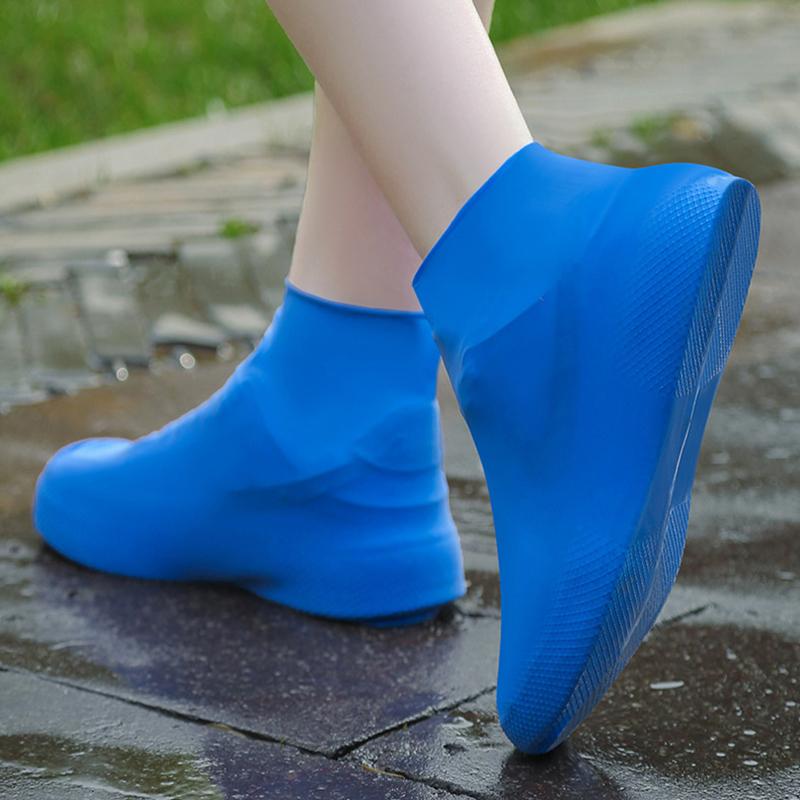 Reusable Waterproof Rain Shoes Covers Silicone Outdoor Rain Boot Overshoes Walking Shoes Accessories Reusable Shoe Cover 1Pair