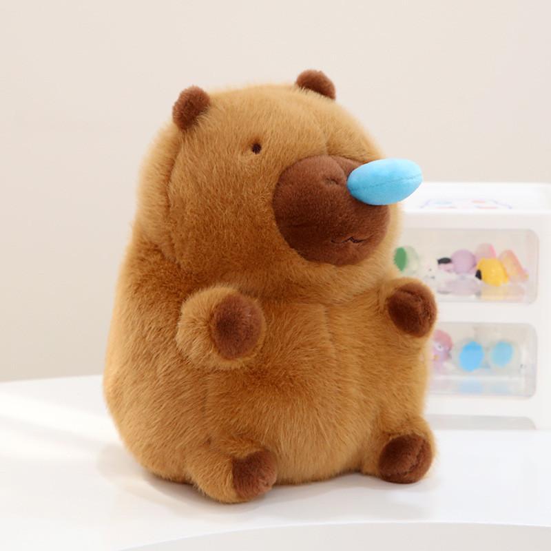 Entzückendes Nasenrotzendes Capybara Plüschtier Stofftier Hässlich Süßes Capybara Lord 22cm 30cm 40cm