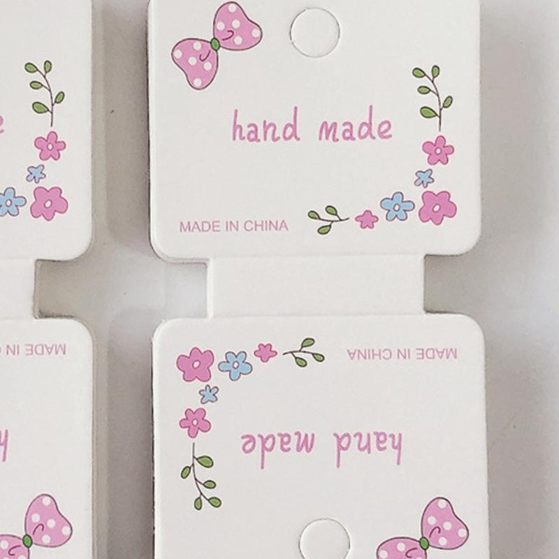 

50 шт. бант цветок складные упаковочные карты для ручной работы ожерелье браслет головной убор повязка на голову дисплей карты розничная торговля подвесные этикетки