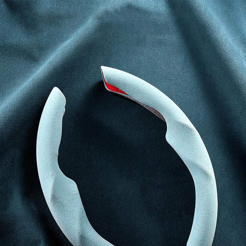 Universal Suede Steering Wheel Cover Auto Interior Non-Slip Wheel Protector Cover for Tesla Model 3 Y Car Decoration Accessories