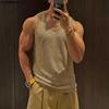 Men Sleeveless Knitted Hollow Casual Loose Tank Tops Undershirts