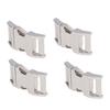4PCS Side Release Buckle Fine Workmanship Simple Operation Light Weight Alloy Materials Belt