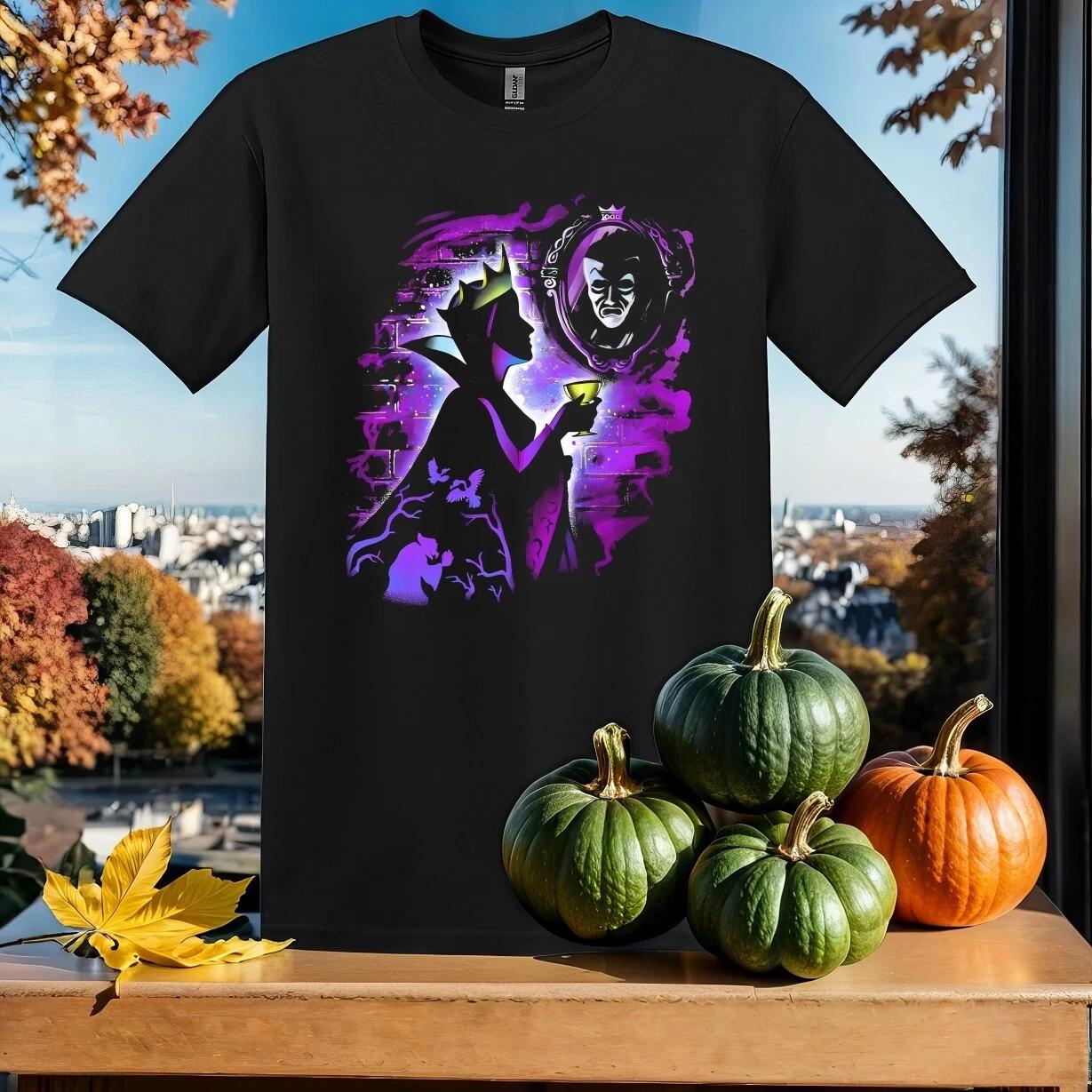Retro Disney Villains Evil Queen T-shirt T shirt Men Women Unisex Tshirt SY627 XS