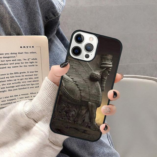 Lamassu Assyrian Mesopotamian Phone Case Cover for iPhone 17 Air 16 16e 15 13 14 11 12 Pro Max Plus Coque Fundas Shell