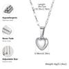Stainless Steel Heart Pendant Necklaces for Women Heart Shape Clavicle Chain Necklace Trendy Jewelry On Neck Gifts