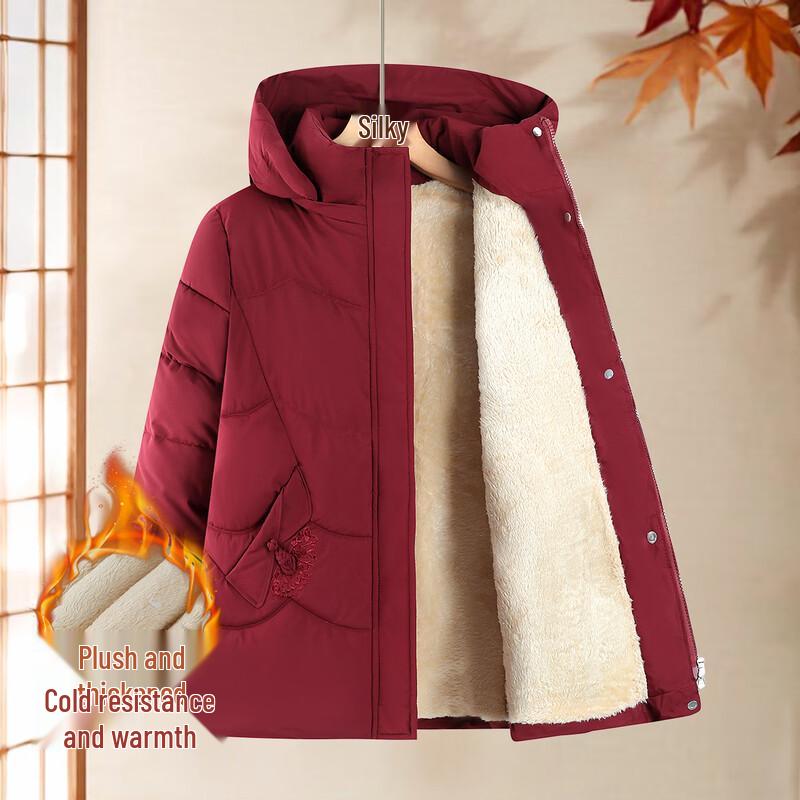 SIFONE Women s Winter Casual Hooded Padded Jacket 3XL