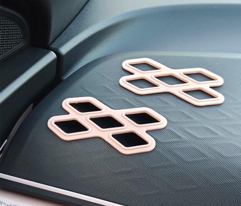 

2 шт. Боковая панель приборов, декоративная накладка на воздуховод для BYD Dolphin Mini/BYD Seagull розовый