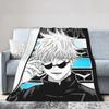 Jujutsu Kaisen Blanket Gojo Satoru Anime Flannel Throw Blankets Bedding Couch Personalised Soft Warm Bedspreads,