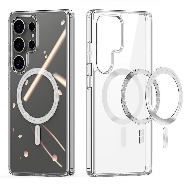 Samsung S26 Ultra Transparent Magnetic Protective Phone Case Samsung S26 прозрачный