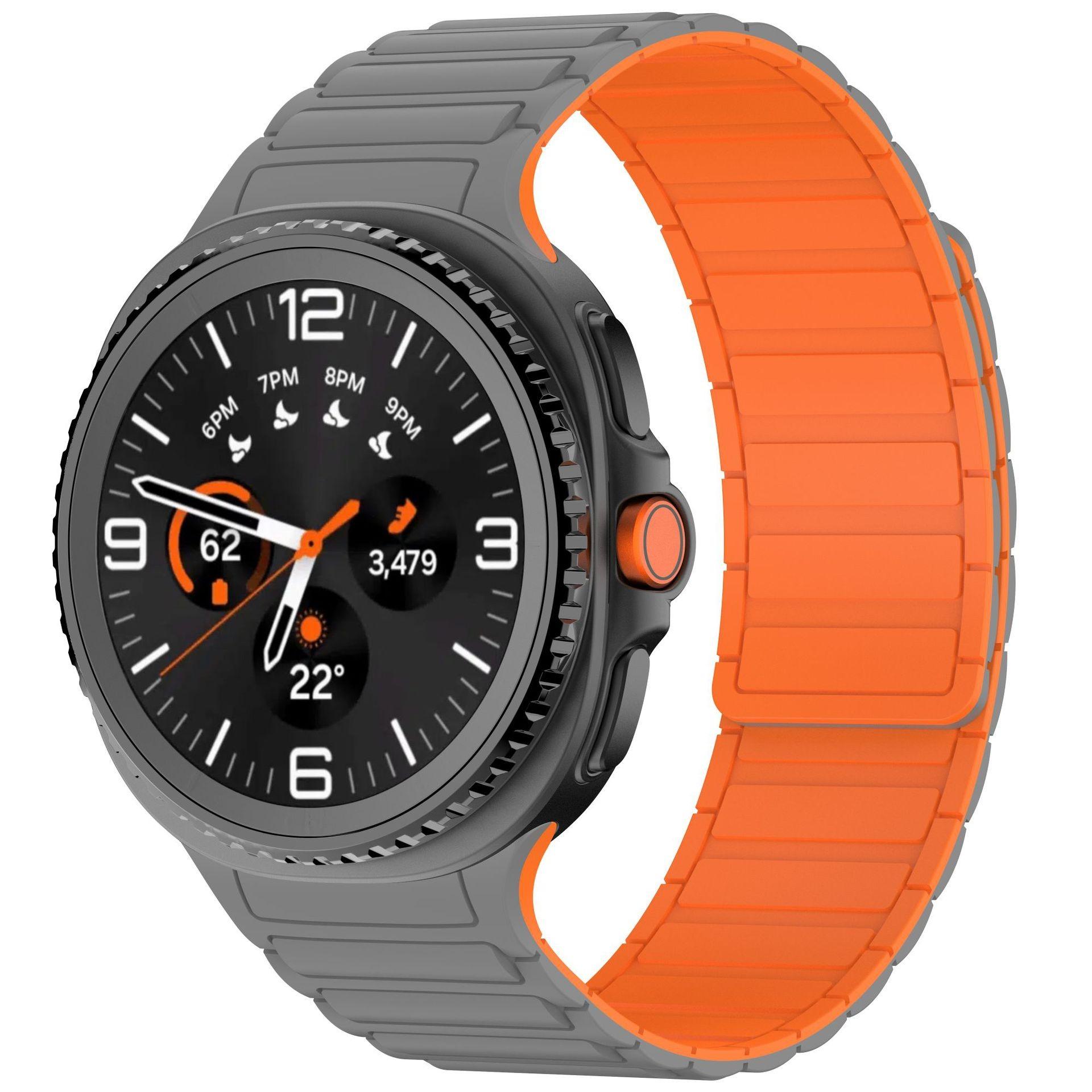 

Силиконовый ремешок без зазора для Samsung Galaxy Watch 8 40мм 44мм Магнитный ремешок для Galaxy Watch 8 Classic 46мм Спортивный браслет Correa Galaxy Watch 8 40mm