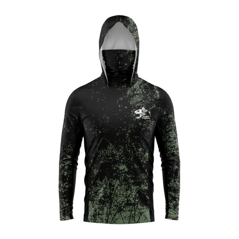Long Sleeve Fishing Shirt Breathable Sun Protection Camo Wear Men