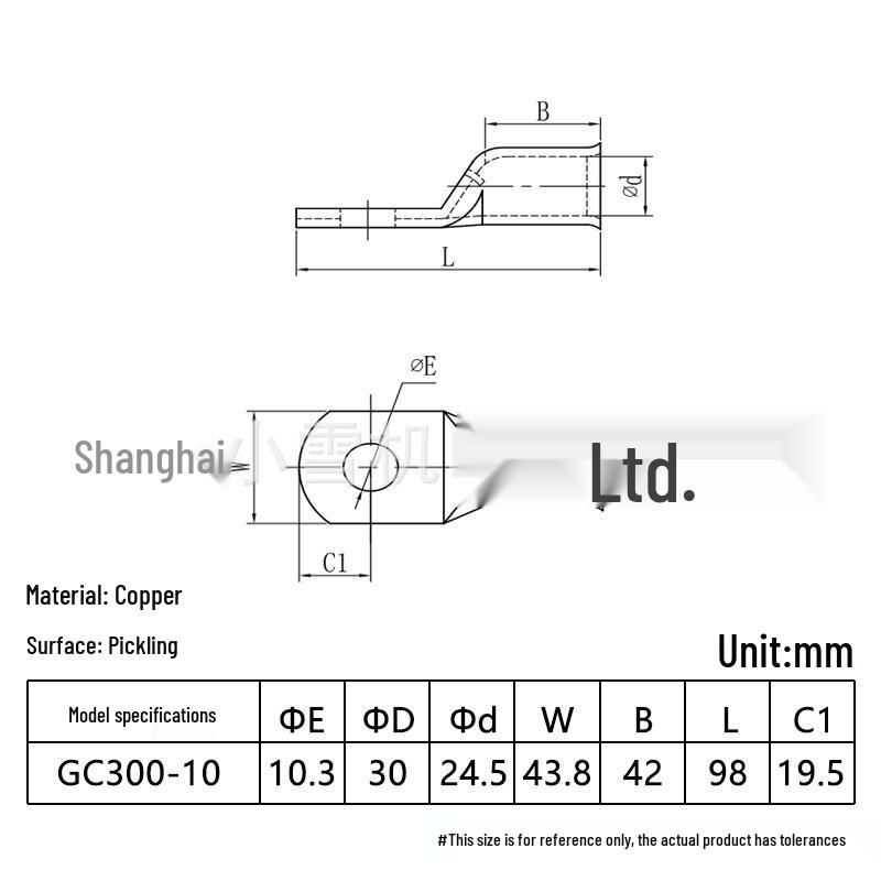 GC Flared Copper Tube Terminal 10-400 Sqmm Cable Connector Lug