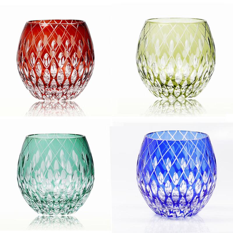 

Japanese Edo Kiriko Lead-Free Crystal Glass Set