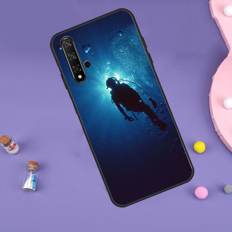 Scuba Diving For Huawei Nova 10 9 SE 3i 7i 8i 11i 12i Y60 Y61 Y70 Y72 Y73 Y90 Y91 P20 P30 P40 Lite Case