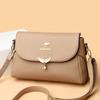 New Shoulder Bag Fashionable Crossbody Bag Women's Soft Leather Bag Middle-aged Mother Bag Versatile Square Bag