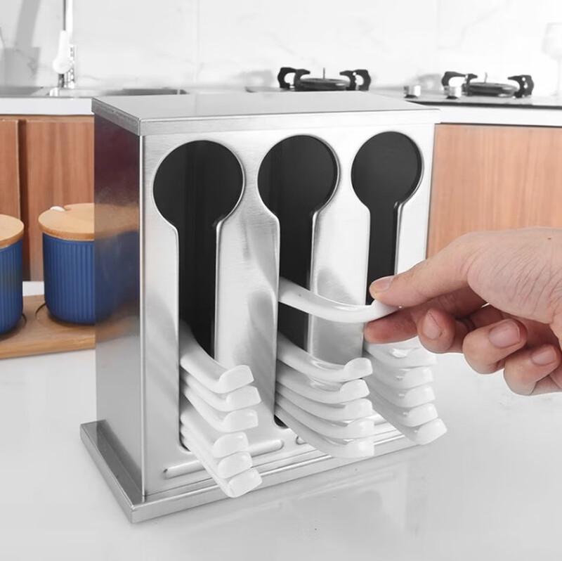 Stainless Steel Square Spoon Holder