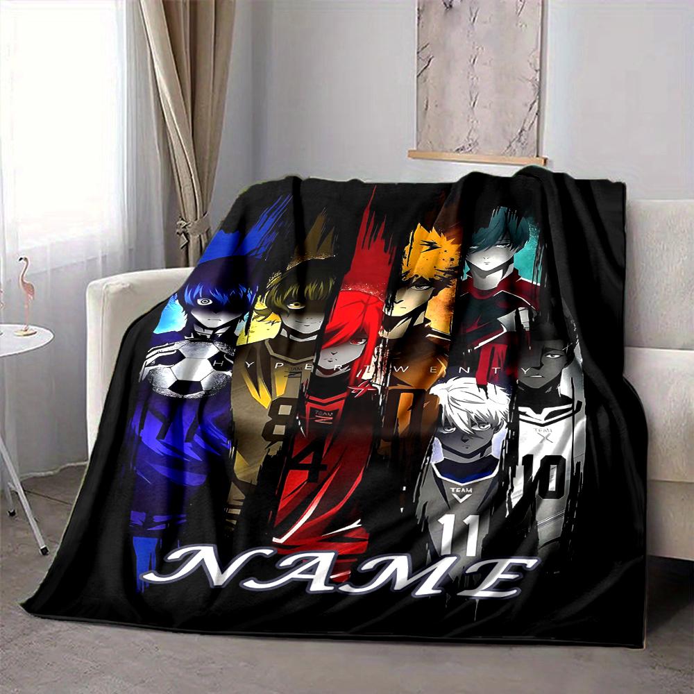 Custom 1pc Anime Characters Unite Blanket, Soft And Comfortable Blanket, Casual Warm, Camping Travel Blanket, Birthday Gift Q9137