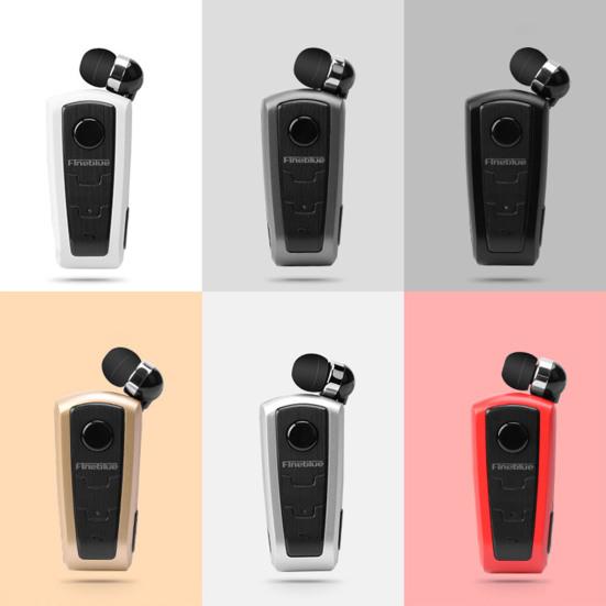 1Pc Fineblue F910 Wireless Earphone Mini Vibration Reminder ABS Bluetooth-compatible 4.0 Retractable Practical Headset for Running
