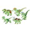 8pcs Fluorescent Jurassic Dinosaur Building Blocks For Kids Non-toxic And Safe Material